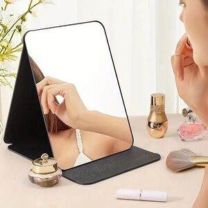 Travel Makeup Mirror - Compact Folding - Black - NIB